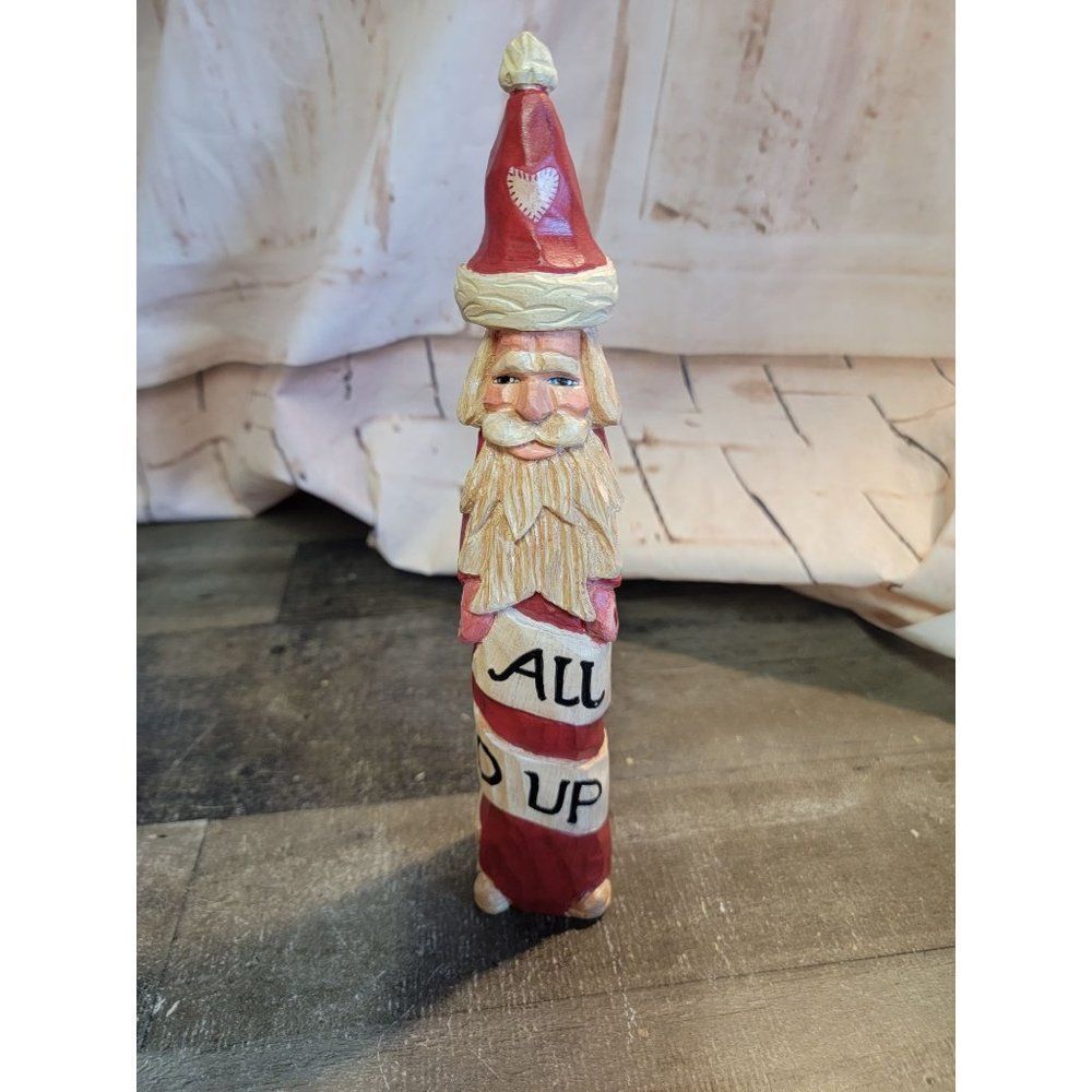 Paul Bounge 1993 Santa all wrapped up in love figure‎ Xmas decor